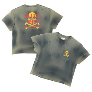 เสื้อยืดคอกลมผ้าฝ้ายถัก 100% แบบยูนิเซ็กซ์ เป็นมิตรกับสิ่งแวดล้อม แห้งเร็ว ระบายอากาศได้ดี เหมาะสำหรับใส่ในฤดูร้อน สไตล์สตรีทแฟชั่น  สามารถสกรีนลายด้านหน้าได้ - Product Image 1