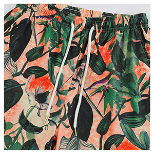<b>Men's</b> Geometric Print Quick Dry Satin Swim <b>Trunks</b> with Drawstring Mid Waist Casual Shorts Pockets Polyester/Cotton - Product Image 6