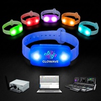 Pulsera LED con Control Remoto DMX RF 433mhz, Programable, con Luz Intermitente, para Conciertos y Eventos, con Logotipo Personalizado
