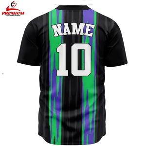 Créez votre propre maillot de baseball personnalisé avec impression par sublimation, respirant, confortable, unisexe. Vente en gros OEM. - Product Image 2