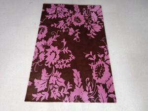 Contemporary Floral Damask <b>Floor</b> Rug Stylish Vintage-Inspired Damask Rug Trending Purple and Gray Damask Rug - Product Image 2