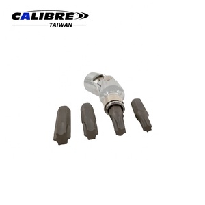 TAIWAN CALIBRE 5pc 3/8” Dr Universal Joint <b>Star</b> Bit Set with 4pc Changeable Bits - Product Image 4