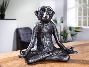 Sculpture de singe en aluminium faite à la main, design moderne, écologique, durable, figurine décorative Feng Shui pour la maison, le bureau ou la table - Product Image 5