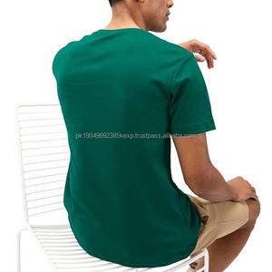 O Neck <b>T</b> <b>Shirts</b> <b>Men's</b> High Quality Solid-Color Round Neck Custom <b>Men</b> <b>T</b> <b>Shirts</b> With All Size Available OEM Service Design <b>Green</b> - Product Image 4
