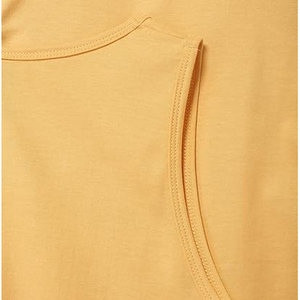 Camiseta sin mangas para hombre con abertura en el escote, 100% algodón, corte holgado, dobladillo curvo, estilo casual - Product Image 4