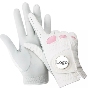 Guantes de Golf con Logotipo Personalizado Directo de Fábrica, con Construcción de Cuero Suave y Cierre de Muñeca Ajustable - Product Image 1