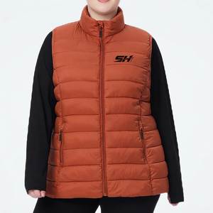 Chaleco Acolchado para Mujer, Chaqueta de Invierno sin Mangas, Ligera, Cálida, Informal, Ropa de Exterior, OEM, ODM, Logotipo Personalizado - Product Image 1