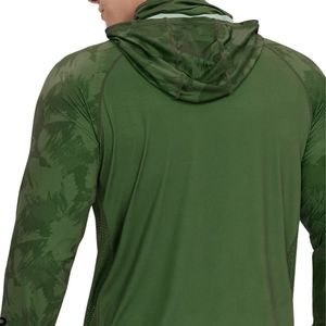 Vente en gros de sweat-shirts de pêche personnalisés avec impression par sublimation, avec masque intégré, en spandex/polyester personnalisé, imperméable, UPF 50+ - Product Image 4
