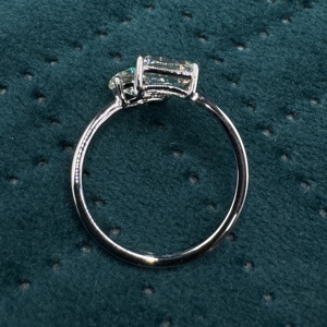 Magnificent 2.00 CT Emerald Cut Lab-Grown Diamond Certified Prong <b>Set</b> <b>Wedding</b> <b>Ring</b> in 14k White Gold <b>for</b> <b>Women</b> - Product Image 6