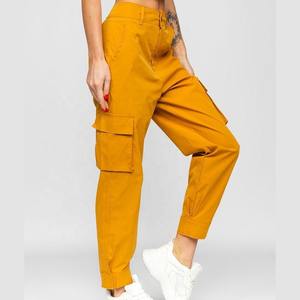 Pantalones cargo para mujer, pantalones deportivos casuales acampanados, ropa de calle, pantalones jogger de invierno, 100% algodón - Product Image 6