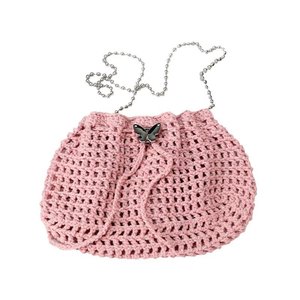 Nuevo bolso tipo cubo tejido a mano, moderno y con cordón ajustable, para mujer, de hombro/cruzado. - Product Image 3