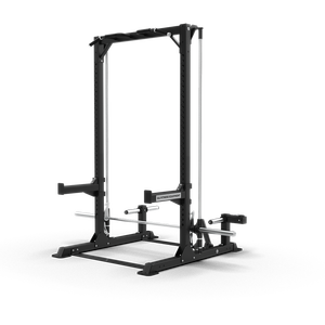 QLI QSRF01 Power Squat Rack Frame, Estructura de Entrenamiento de Fuerza Comercial para Entrenamiento con Barra, Sentadillas, Entrenamiento en Banco y Levantamientos de Peso - Product Image 2