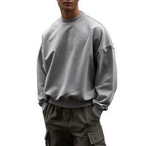 Sweat-shirt surdimensionné pour homme, vêtements de sport de plein air printemps 2025, vente en gros, sweat-shirt en coton biologique personnalisé - Product Image 1