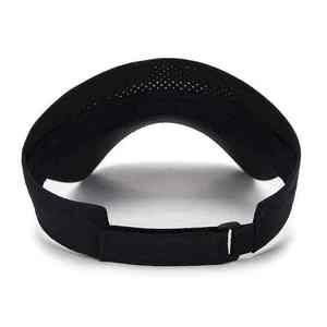 PRIMEFIELD ENTERPRISES Unisex <b>Black</b> Mesh Visor Adjustable <b>Headband</b> Curved Brim 3D Embroidery Dobby Style Polyester/Cotton - Product Image 4