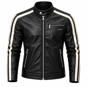 Chaqueta de Cuero Genuino para Hombre, Chaqueta de Motociclista Personalizada, Ropa de Invierno Premium, Fabricante, Venta al Por Mayor - Product Image 2