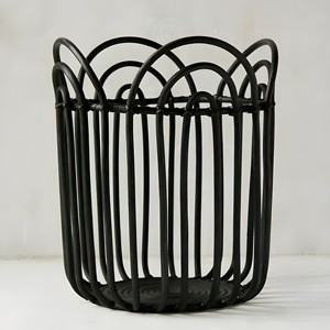 Rattan <b>basket</b> set hand-braided black laundry storage <b>baskets</b> <b>cheap</b> price from top supplier - Product Image 4