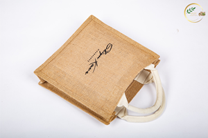 Sac fourre-tout en jute bio avec fermeture éclair et taille personnalisable pour les commandes en gros - Product Image 4