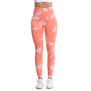 Hot Selling Fitness Yoga Wear Seamless Tie Dye <b>Legging</b> Pants Women Gym <b>Booty</b> Scrunch Butt Lift Workout Running Yoga Tights - Product Image 2