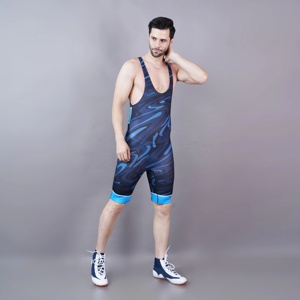 ชุดซิงเกิลเล็ตสำหรับนักมวยปล้ำแบบพิมพ์ลายด้านหน้า น้ำหนักเบา สำหรับผู้ชายและผู้หญิง ผลิตจากผ้าคอมเพรสชั่นประสิทธิภาพสูง ระบายอากาศได้ดี ยืดหยุ่นพอดีตัว - Product Image 5