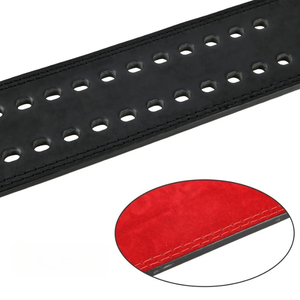 Adjustable Pu Leather Non-Slip Weightlifting <b>Belt</b> Black Orange <b>Red</b> Training Support Universal Fit 15 lb Load Capacity - Product Image 5