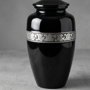 Bulk Aluminum Urns for Human Ashes - Wholesale Metal Cremation Urns Adult Size - Polished <b>Memorial</b> <b>Vases</b> with Screw Lids - Product Image 4
