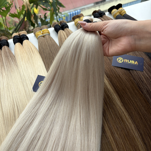 Extensiones de Cabello Humano Virgen Vietnamita a Granel, Liso, Doble Trama, Súper Doble Trama, Ondulado Natural, Todos los Colores Disponibles, Permanente - Product Image 6