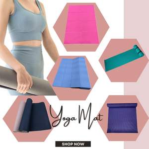 Tapis de yoga et de Pilates en TPE écologique de haute qualité, 177x59cm, 6,4mm d'épaisseur, logo personnalisé, facile à transporter, excellente offre, sport en intérieur - Product Image 2