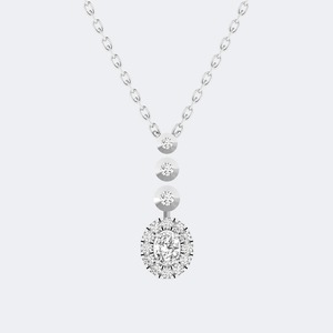 Elegante Collar con Colgante de Diamante Cultivado en Laboratorio, Corte Brillante Redondo, Oro, para Mujer, Regalo de Aniversario de Lujo, Certificado IGI SGL, 0.70ctw - Product Image 2