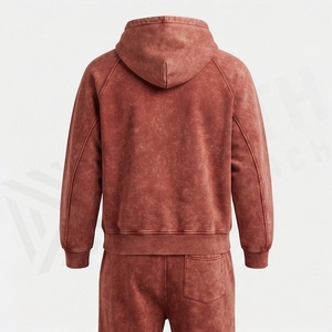 Latest Design Plus Size Breathable Fitted Pullover Hooded Jogger Acid Wash <b>Tracksuit</b> Winter Summer Fleece Fabric Printed - Product Image 2