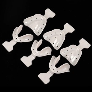 Porta-impresiones dentales para mandíbulas edéntulas, autoclavables, herramientas de laboratorio completas para dentistas - Product Image 4