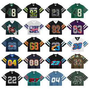 Maillot de football formel surdimensionné à manches longues pour homme, avec logo frontal, respirant, séchage rapide, 100 % coton, pour l'entraînement sportif - Product Image 5