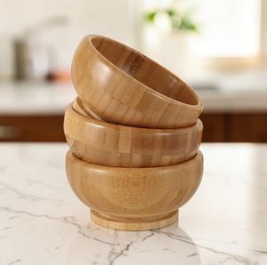 Tazón Pequeño de Bambú para Servir, Decoración Rústica Natural para Cocina, Vajilla Ecológica - Product Image 3