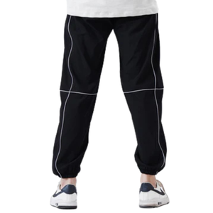 Pantalon de jogging unisexe personnalisé avec doublure polaire, taille élastique, séchage rapide, respirant, en tissu jersey, style sportif, 8XL, logo sur le côté gauche - Product Image 3