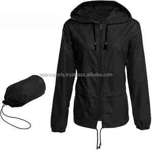 Haute qualité course à pied randonnée Sports de plein air femmes vêtements d'extérieur avant fermeture éclair poches coupe-vent vestes pour femmes - Product Image 1