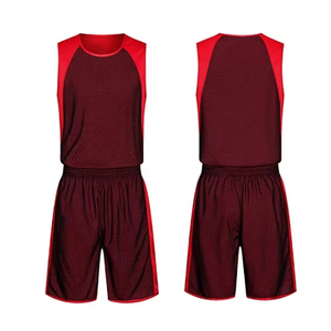 Tenues de basketball personnalisées respirantes, anti-humidité, séchage rapide, grandes tailles, ensemble avec nom et numéro personnalisés, impression par transfert thermique - Product Image 1