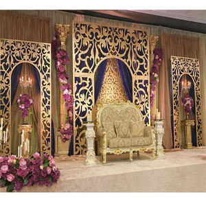 Stunning Reception Night Stage Laser <b>Frame</b> Ravishing Look Laser Cut <b>Wedding</b> Backdrop Trending Events Stage Laser Cut Panel USA - Product Image 1