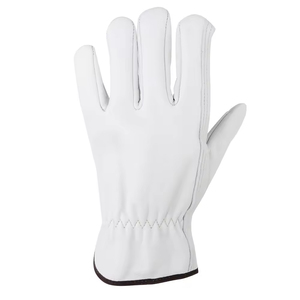 Gants de travail en cuir de vachette de qualité supérieure, gants de protection pour les mains, gants de sécurité industrielle, gants de conduite robustes - Product Image 4