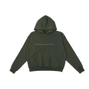 Sudadera con capucha de algodón lavado con ácido de 400GSM con logotipo personalizado técnica de toalla bordada ropa teñida hombro caído sudaderas gruesas desgastadas - Product Image 1