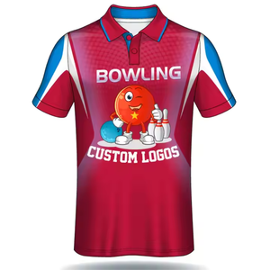 Customizable Comfortable Men <b>Bowling</b> Button for Shirts New Design Full Sublimation Printing Breathable Eco-Friendly Quick Dry - Product Image 1