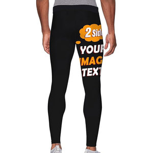 Pantalones de Compresión Personalizados para Hombre, Agrega Tu Logotipo o Texto, Leggings Deportivos - Product Image 2