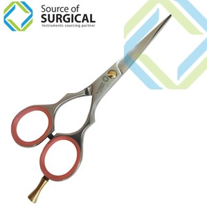 <b>Barber</b> Hair Scissors Customized Logo Silver Stainless Steel Right-Handed Thinning Hair Scissors <b>Set</b> Professional Hair Cutting - Product Image 2