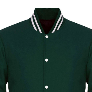 Chaqueta universitaria de invierno personalizada OEM con diseño para escuela secundaria y universidad, puños y dobladillo ajustados, bordado personalizado, con capucha, 100% - Product Image 5