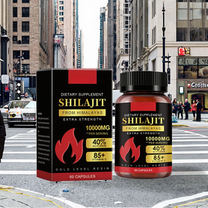 Capsules de Shilajit Premium, Complément Herbal Vitamine C, Énergie et Soutien Immunitaire, Antioxydant, Vitalité, Hommes, 60 Comprimés, Vente en Gros OEM - Product Image 3