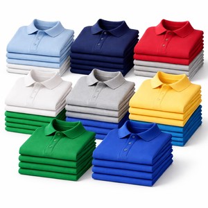 Camiseta Polo de Algodón Premium para Niños, Logotipo Bordado Personalizado, Ropa de Verano de Manga Corta para Niños, Proveedores de Ropa Infantil de Bangladesh - Product Image 1