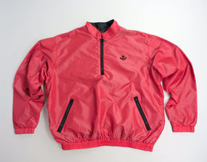 Sudadera con capucha unisex roja con cremallera, estilo deportivo, puños acanalados y diseño llamativo para hombre - Product Image 2