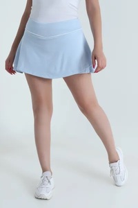 Ever Glow Custom Logo Custom Designs Women's <b>Elastic</b> Waist <b>Lace</b> Casual Skirt Breathable Mid Waist Eco-Friendly Waterproof Solid - Product Image 2