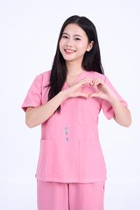 Unisex Embroidered Medical Scrub Sets with Oxford Fabric Cotton Material Soft Two-Way Stretch Comfort - Product Image 1
