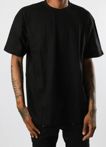 T-shirts décontractés pour hommes, 100 % coton, coupe oversize à épaules tombantes, couleur unie, écologiques, légers, de haute qualité, avec logo personnalisé, vente en gros - Product Image 4