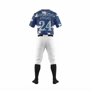 Ensemble de maillots de baseball personnalisés, design par sublimation, personnalisez votre logo et votre numéro, vêtements de sport, uniformes de baseball en mesh - Product Image 2
