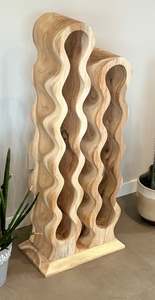 Porte-bouteilles en bois au design incroyable, présentoir de comptoir pour le rangement des bouteilles de vin, idéal pour les bars, les restaurants, les hôtels et la décoration de la maison - Product Image 2